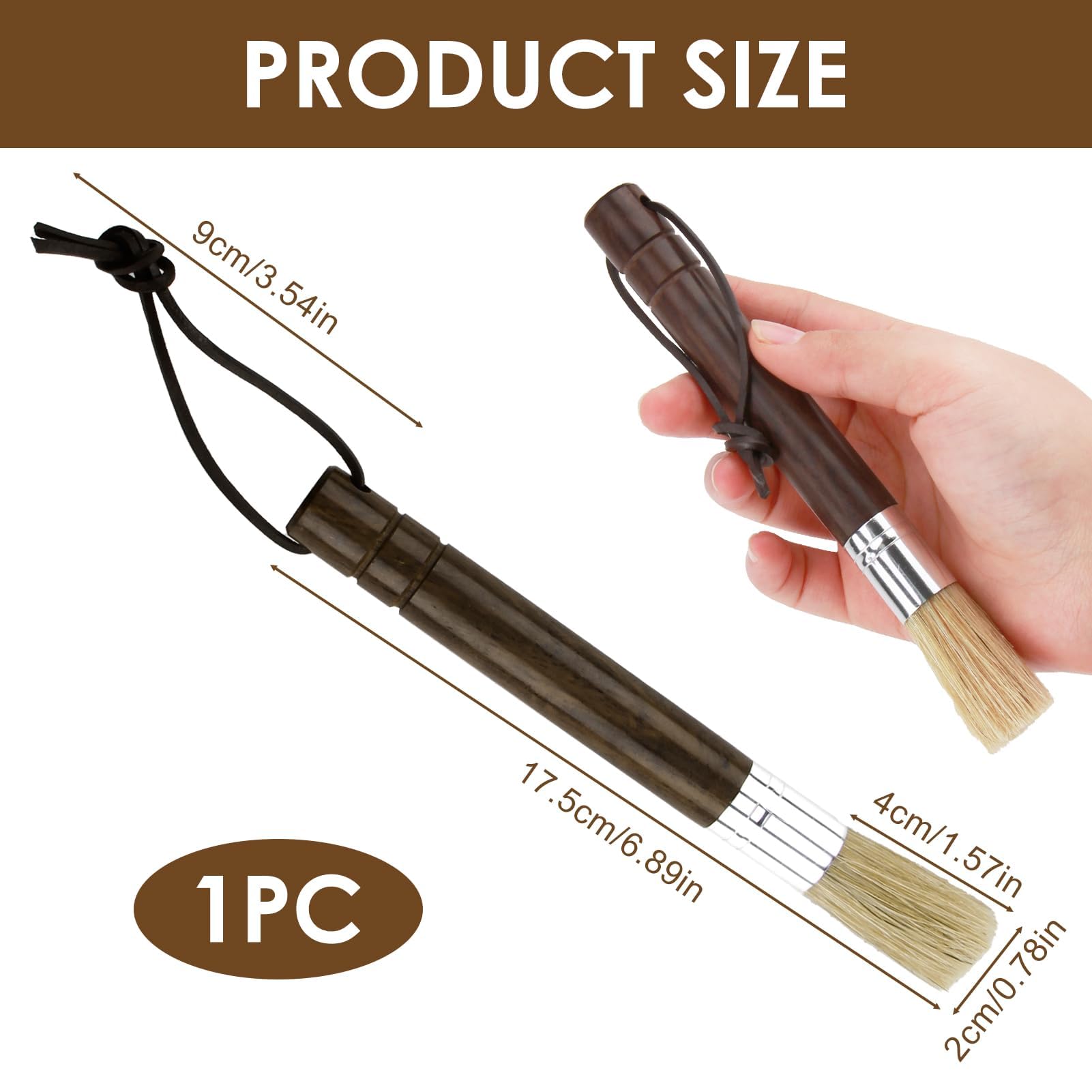 Brosse De Nettoyage Barista - Pour Moulin à Café Et Machine Expresso - Manche En Bois Et Poils Durs Barista Machine A Cafe