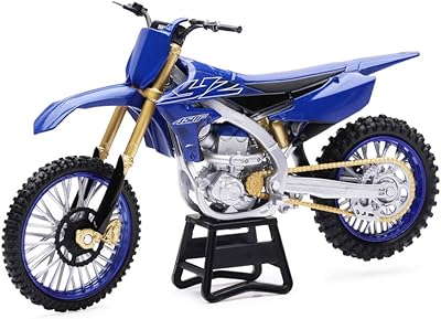 New-Ray Yamaha YZ450F Dirt Bike Motorcycle Blue and Black 1/6 Diecast Model 49703