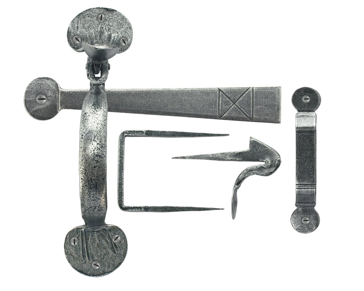 Blacksmith Pewter Patina Bean Thumb Latch