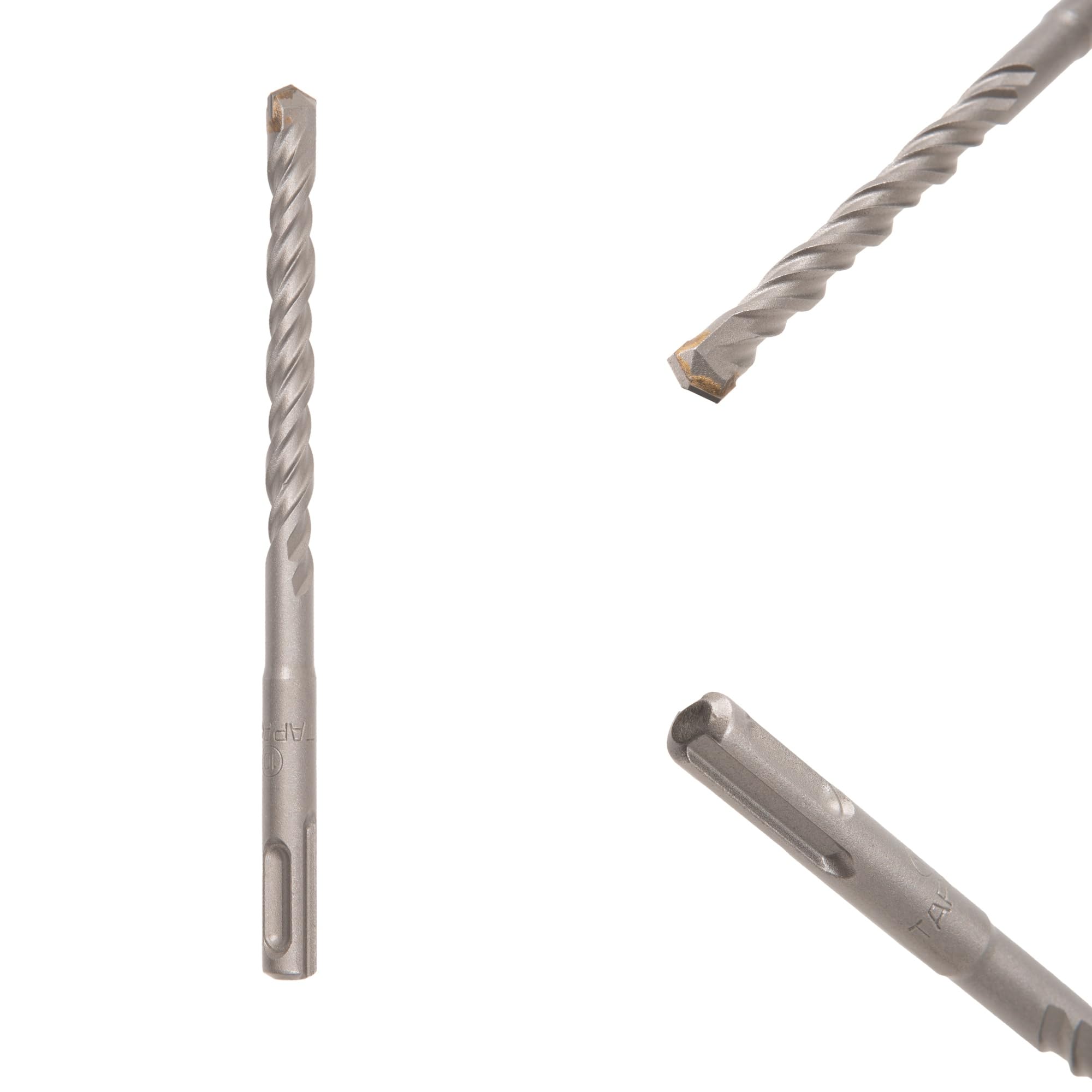 TAPARIA 10 mm Flat Tip SDS Plus Hammer Drill Bit for Concrete Drilling (HDF 10160, 10x100x160 mm)-Spiral Flute Type-Home, DIY, Professional Brick, Wall, Masonary-Drilling-image-40