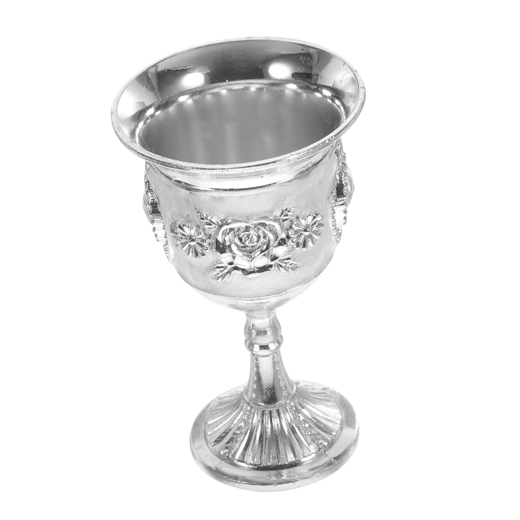 COLLBATH Creative Goblet with Flower Engraving Party Wine Cup for Home Hotel Banquet Bar Special Occasions Smooth Edges Elegant Design