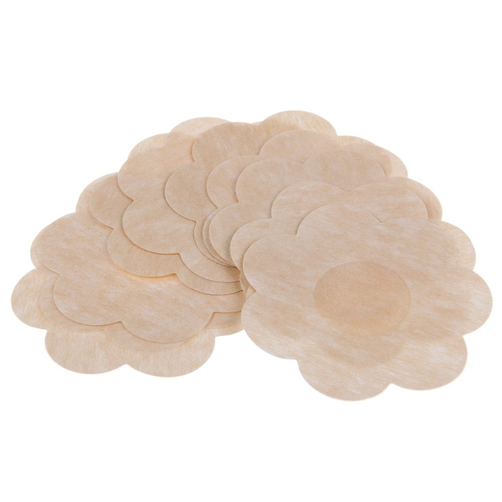 Boolavard 10 PAIRS Self Adhesive nipple covers pads patches wedding dress braless reusable