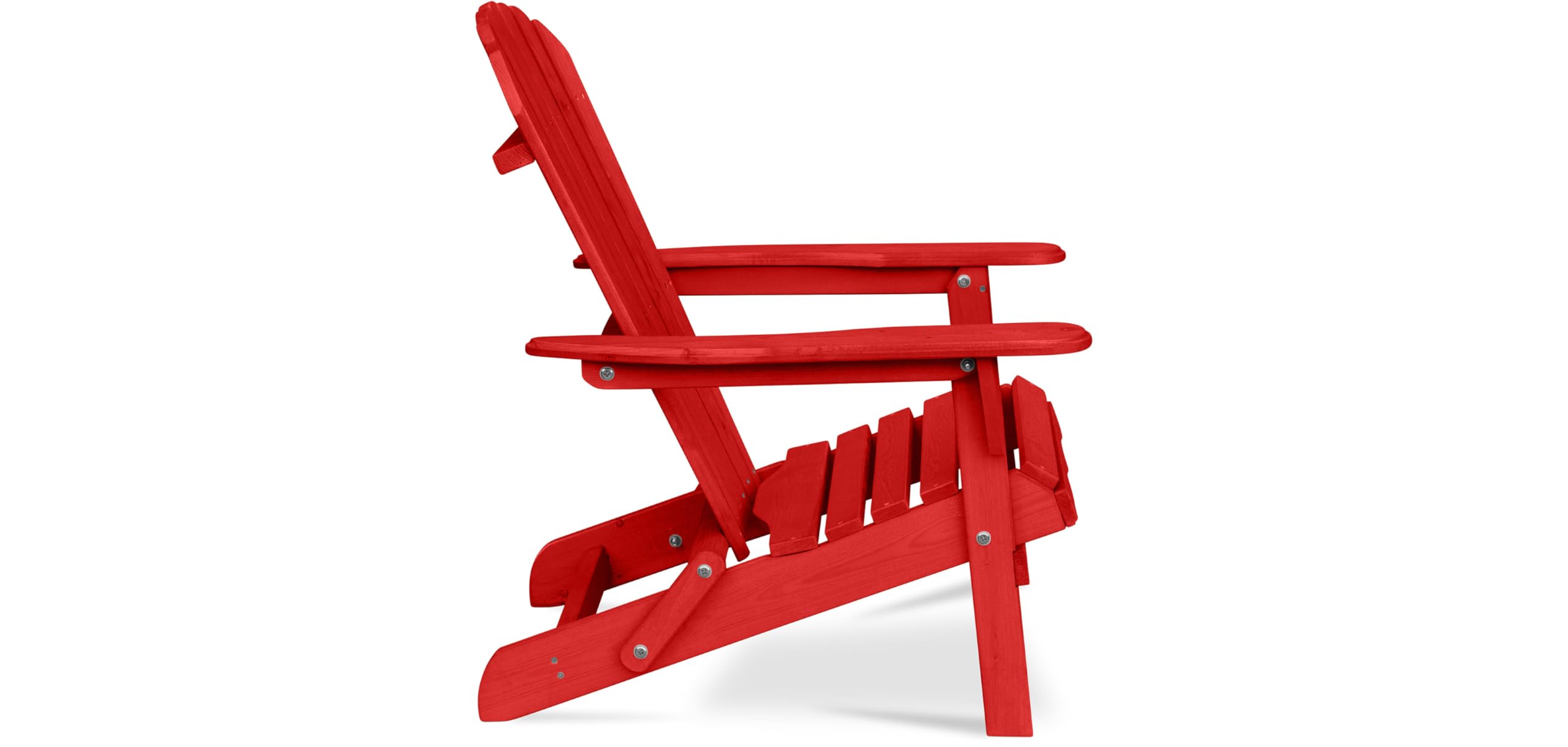 Chaise d'extérieur en Bois avec accoudoirs - Chaise de Jardin Adirondack - Adirondack Bleu