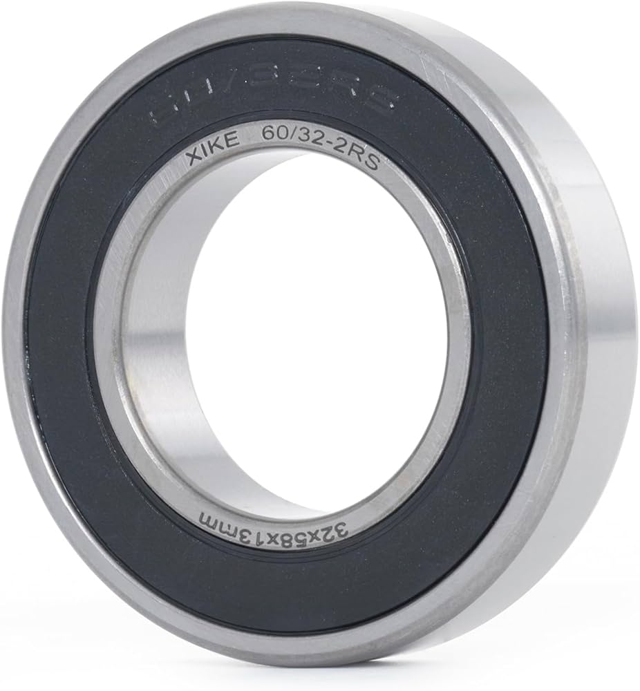 掛軸 310 XIKE 4 Pcs 60/32-2RS Bearings 32x58x13mm, Double Rubber Seals and
