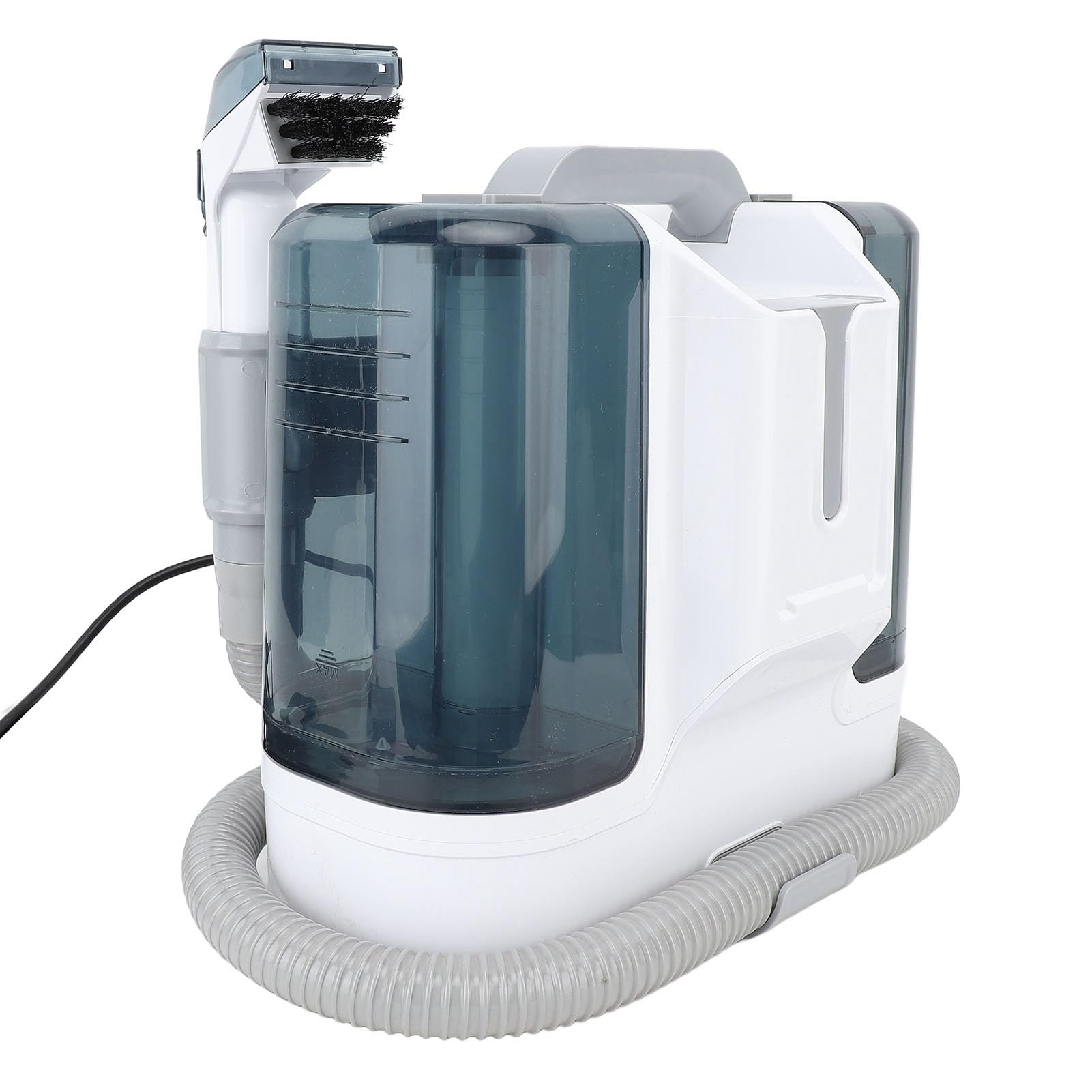 Fdit 450W Przenośny Odkurzacz do Dywanów z 15Kpa Silnym Ssaniem i 6 Końcówkami Szczotkowymi do Usuwania Plam z Sof, Zasłon i Od Zwierząt Domowych (Wtyczka UE 220 V)