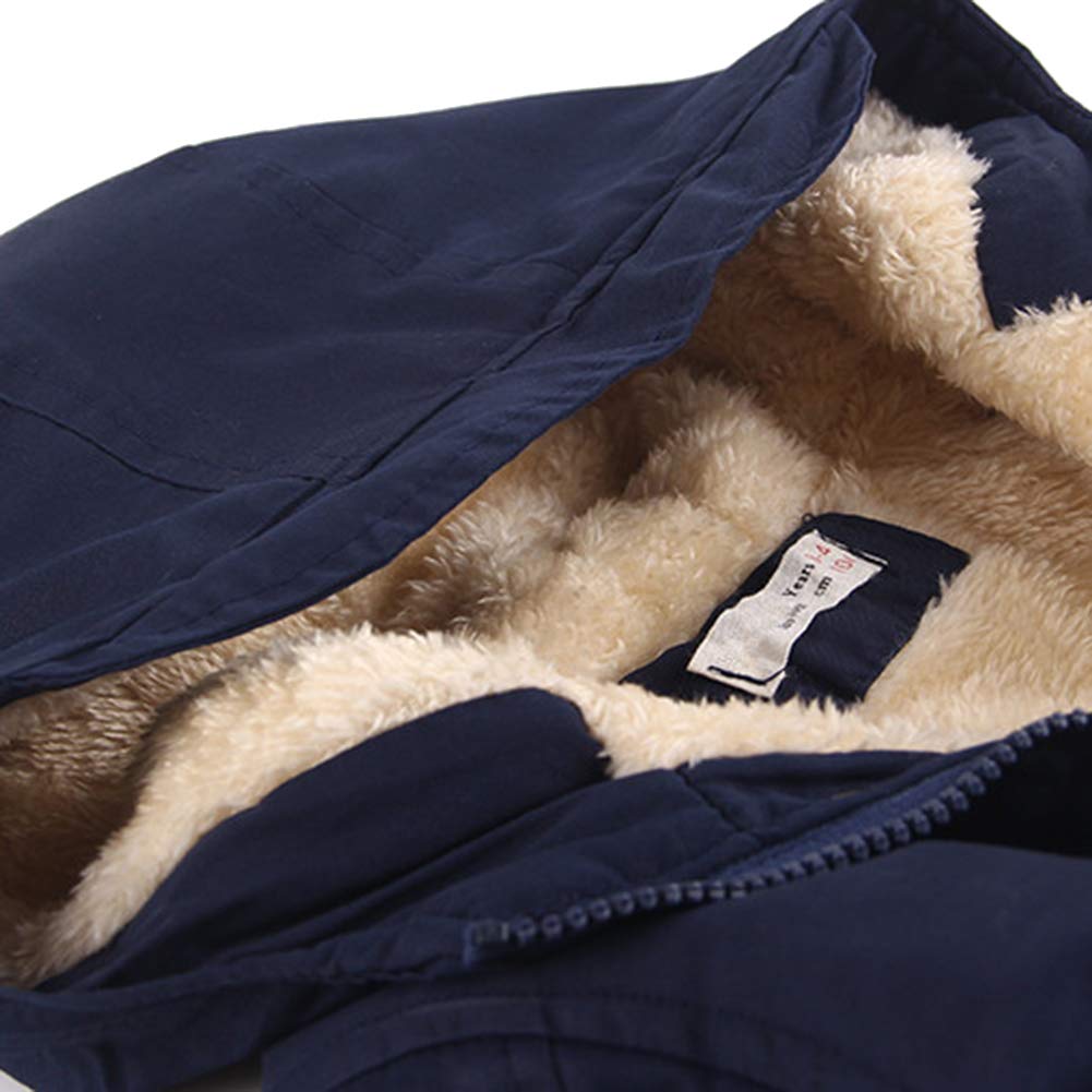 amropi Garçon Hiver Manteau Parka Blousons avec Capuche Doublure Polaire 3-9 Ans