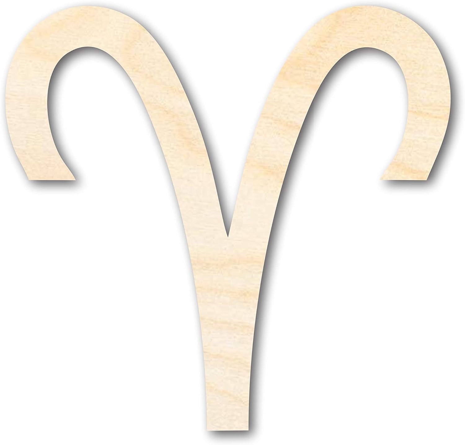 Unfinished Wood Aries Sign Shape Zodiac Craft up to 46" 20" / 1/2"