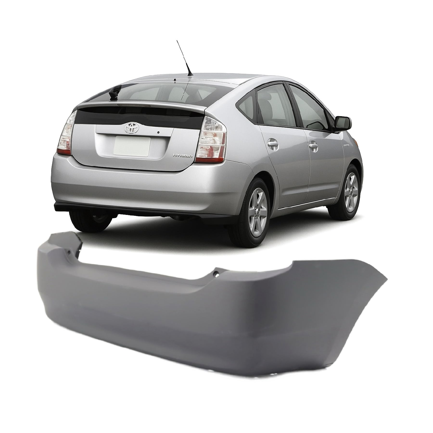 FitParts Compatible with Toyota Prius 2004–2009 Rear Bumper Cover