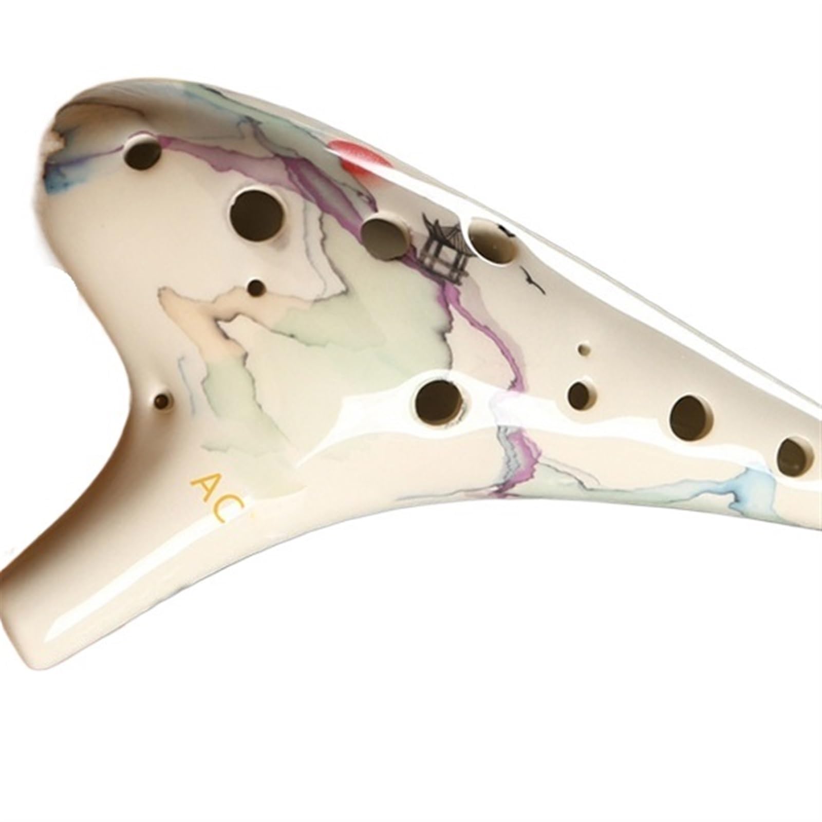 Ocarina principianti Ocarina 12 Fori Alto C Tune Ocarina Affumicata 12 Fori AC Tune Adatto Per Principianti E Adulti(A)