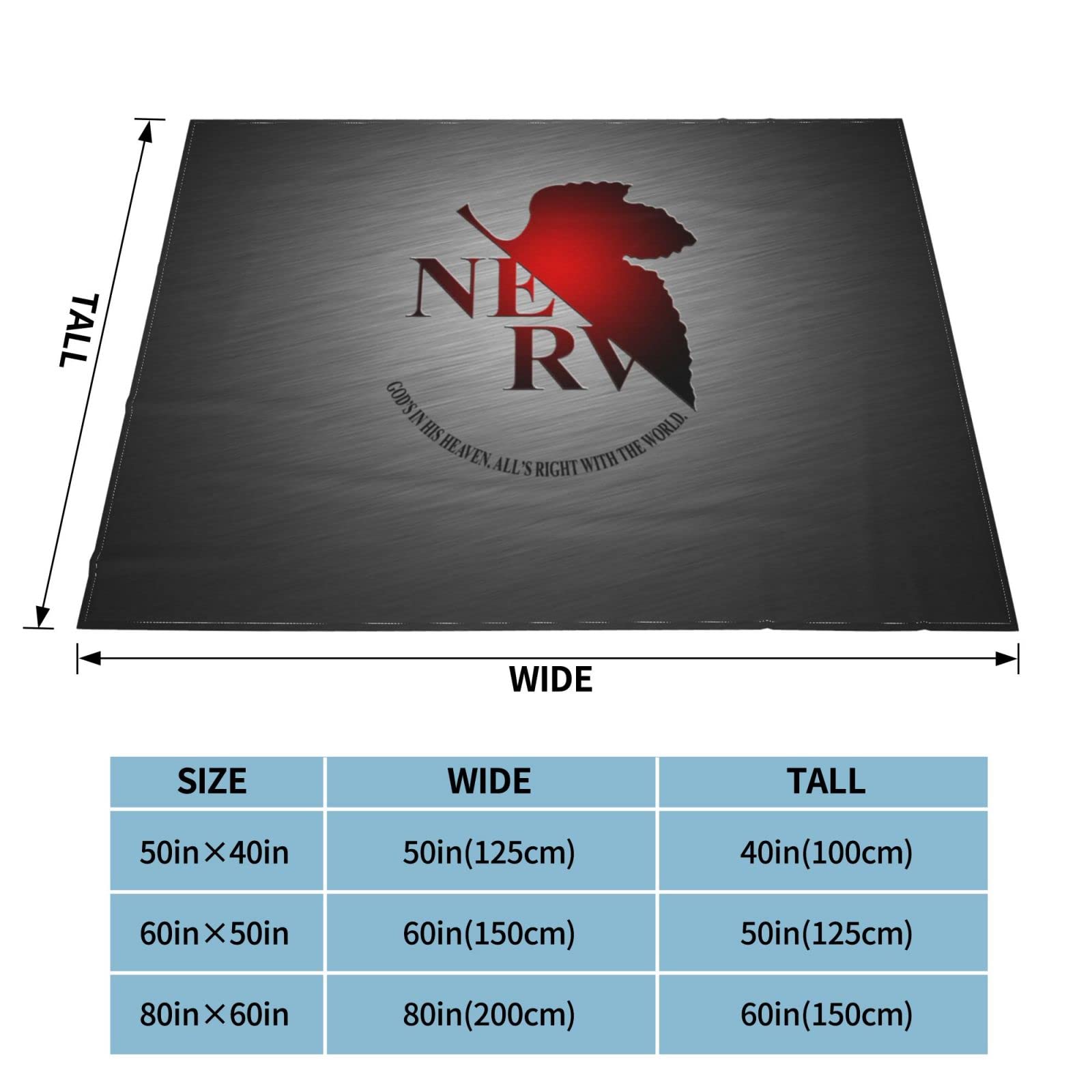 Amazon｜新世紀エヴァンゲリオン Eva Nerv 毛布 ブランケット 暖かい