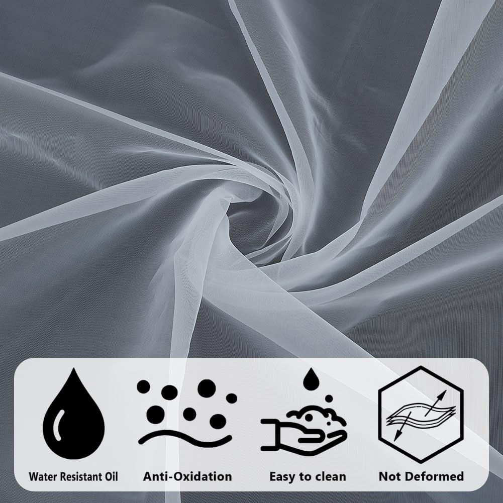 OLYCRAFT 100 Mesh Nylon Filter Mesh Fabric 39.4x78.7 Inch Reusable Strainer Material Paint Nylon Mesh Filter Reusable Fabric Filter Net Woven Net Sheet Filter Cloth for Paint Home Brewing Industry