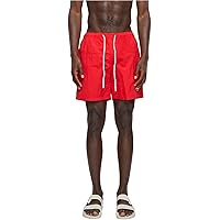 Urban Classics Herren Block Swim Pantaloncini, Cityred