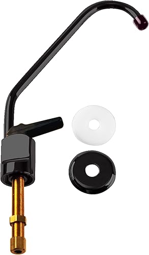 Miniatura 3 de Westbrass A2031-NL-62 Grifo dispensador de agua fría pura estilo Touch-Flo de 8 pulgadas, 1 paquete, negro mate