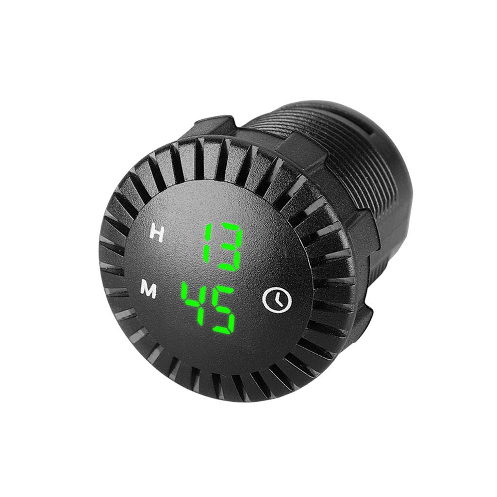 Buwei 12V/24V Automotive Car Boat Truck Motorcycle Touch Digital Clock LED Display