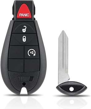 Key Fob Replacement Fits for Jeep Cherokee 2014 2015 2016 2017 2018 2019 2020 Keyless Entry Remote Control, GQ4-53T 4 Buttons 433MHz ID47 Chip
