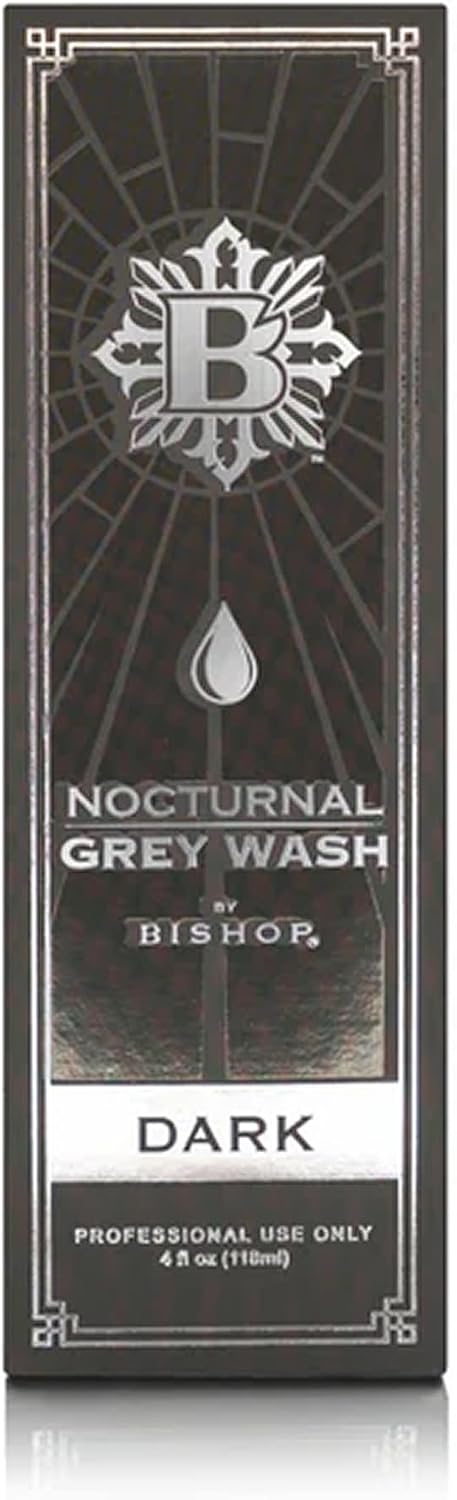 Nocturnal by Bishop Tattoo Supply Dark Grey Wash Tattoo Ink 4oz, Deep Tonal Wash for Bold Shading, Strong Midtones and Smooth Black and Grey Transitions, Precision Nozzle, Made in USA