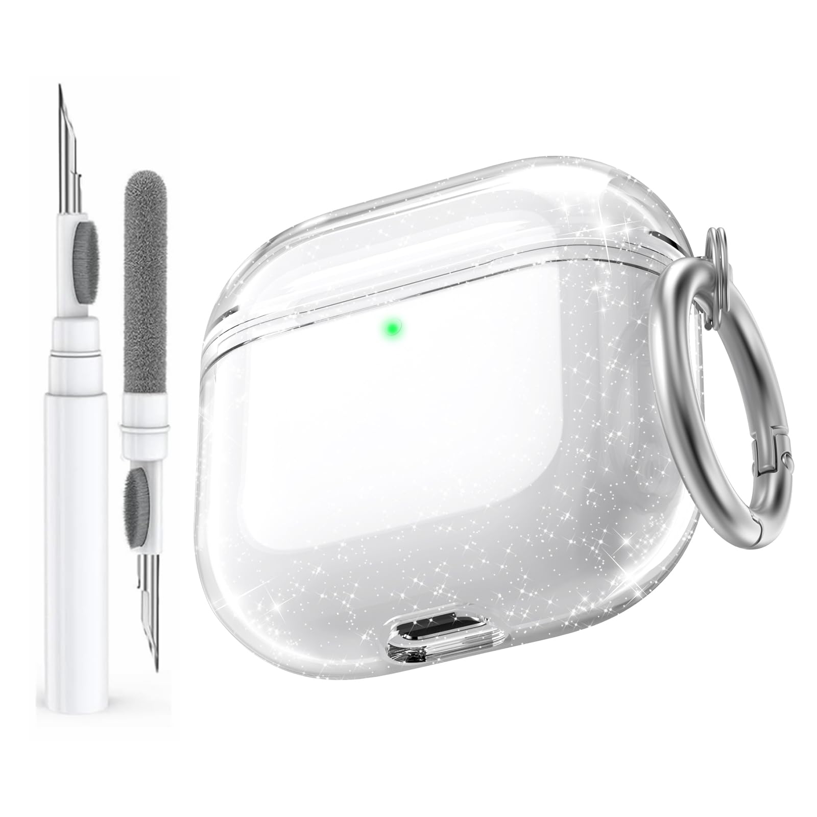 Amazon | AhaStyle クリーニングキット付きクリアAirpods 4ケース