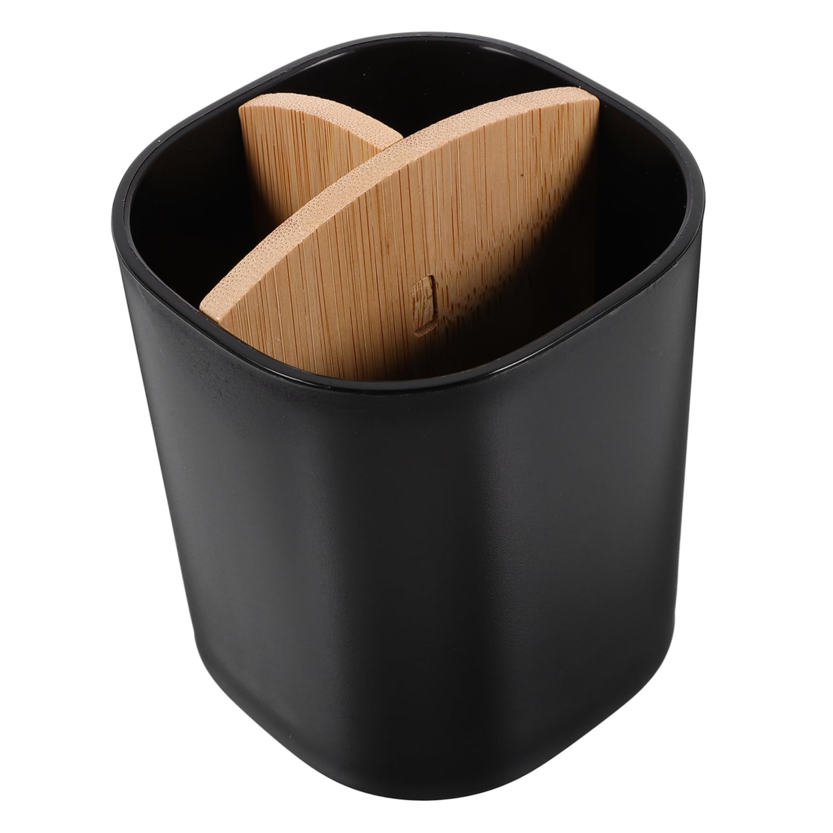 Cabilock 3 Soportes De Bambú para Cepillos De para Baño Almacenamiento Doméstico PP Color Negro
