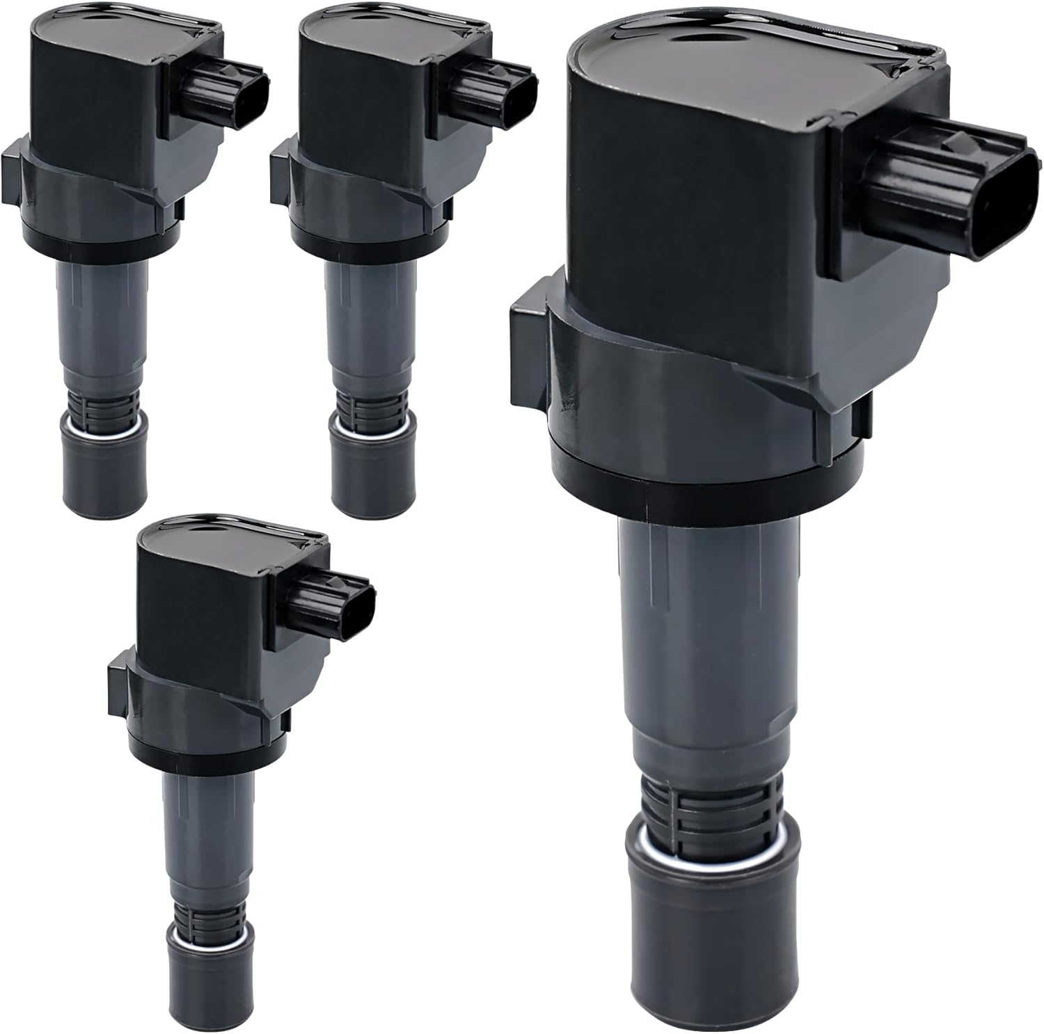 HQPASFY Ignition Coils Pack UF672 & Iridium Spark Plugs Set of 4 Compatible with 2012-2015 Honda Civic, 2016-2020 Honda HR-V, 2013-2015 Acura ILX, 1.8L, 2.0L Replaces # GN1042, 5C1880