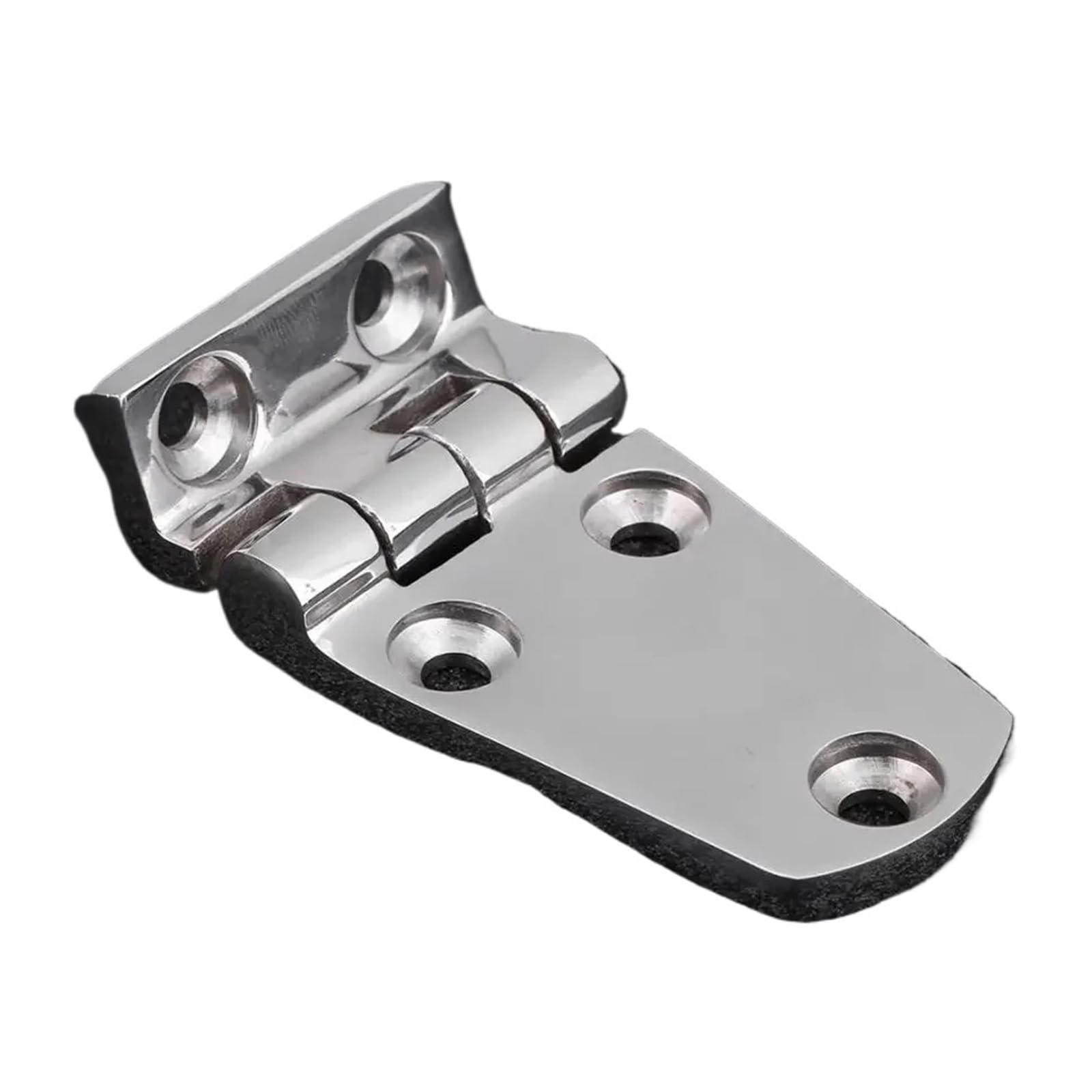 TSCFHGQI 70x35mm Hardware 2pcs 316 Stainless Steel Flush Door Compartment Folding Bending Hinge Casting