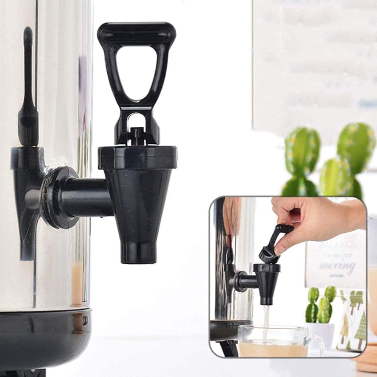 Hot and Cold Water Dispenser, Tea Hot Water Bottle, 8L / 10L / 12L, Large Capacity Insulated Beverage Dispenser, Suitable for Office, Party and Buffet, Kettle tat,10L ()