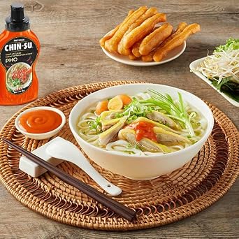 Original Vietnamese Hot Sauce for Pho, CHIN-SU Hot Chili Sauce for Authentic Taste of Pho & Other Vietnamese Specialties, Gourmet Asian Hot Sauce with Ripe Chili Peppers