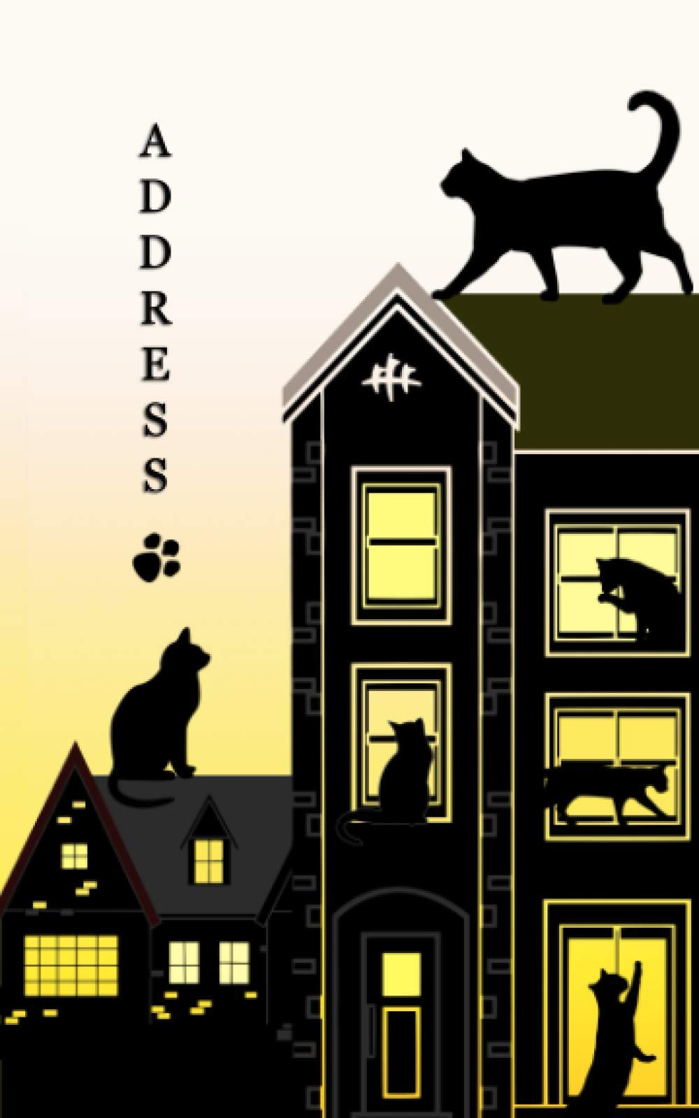 Address: The cute cats at condo cover design, address book - Organizer and Notes with Alphabetical Tabs for Catlover
