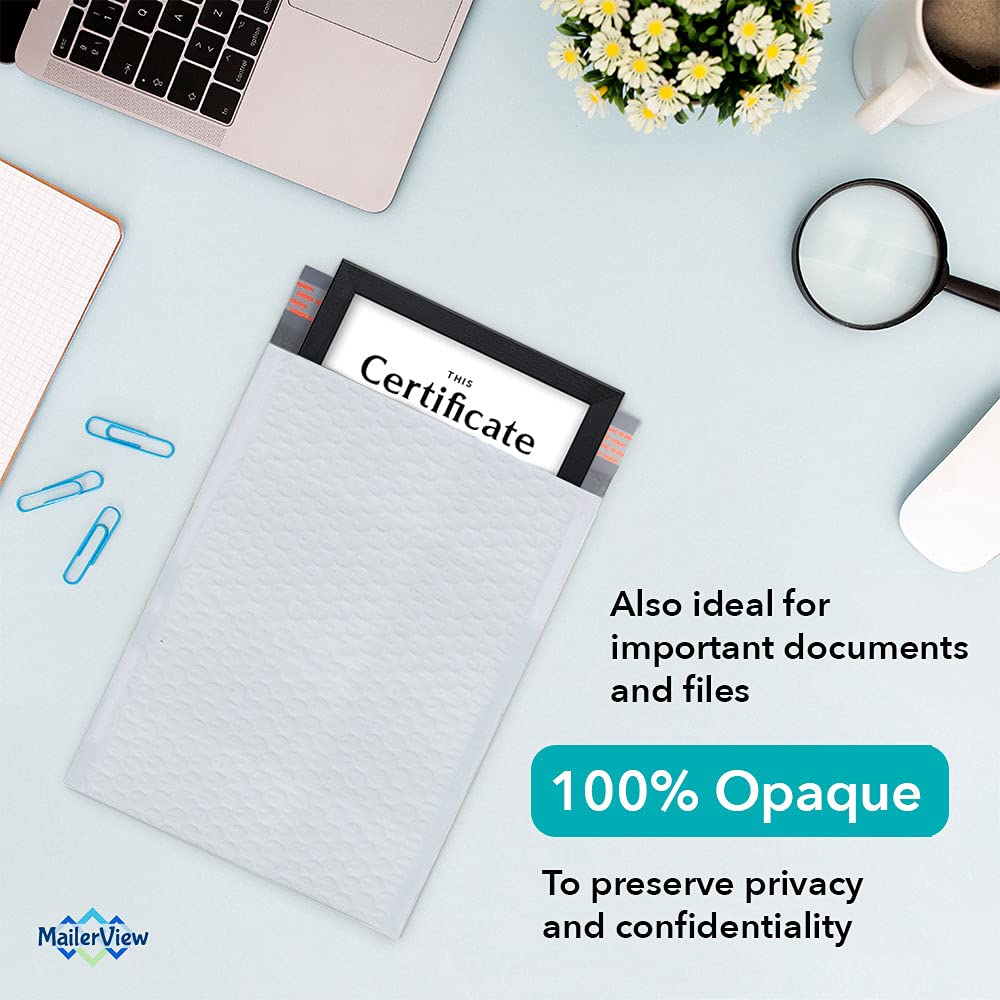 100 sztuk kopert bąbelkowych wyprodukowanych w USA (#2) 20 x 30 cm, pakowane koperty z taśmą samouszczelniającą, 100 sztuk