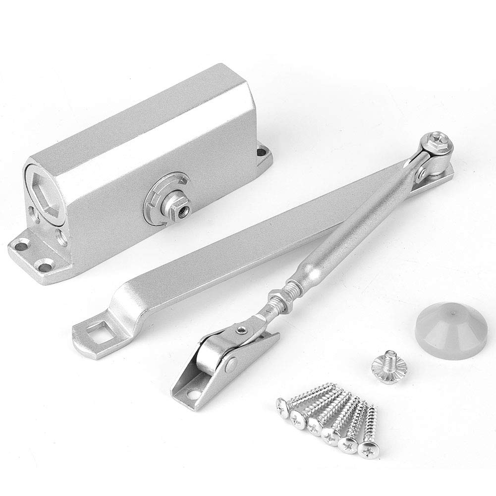 Ferme Porte Automatique, Groom Fermeture Porte à Ressort Réglable Hydraulique Amortisseur Porte Tampon Fermé usage Commercial et Résidentiel 25-35 kg