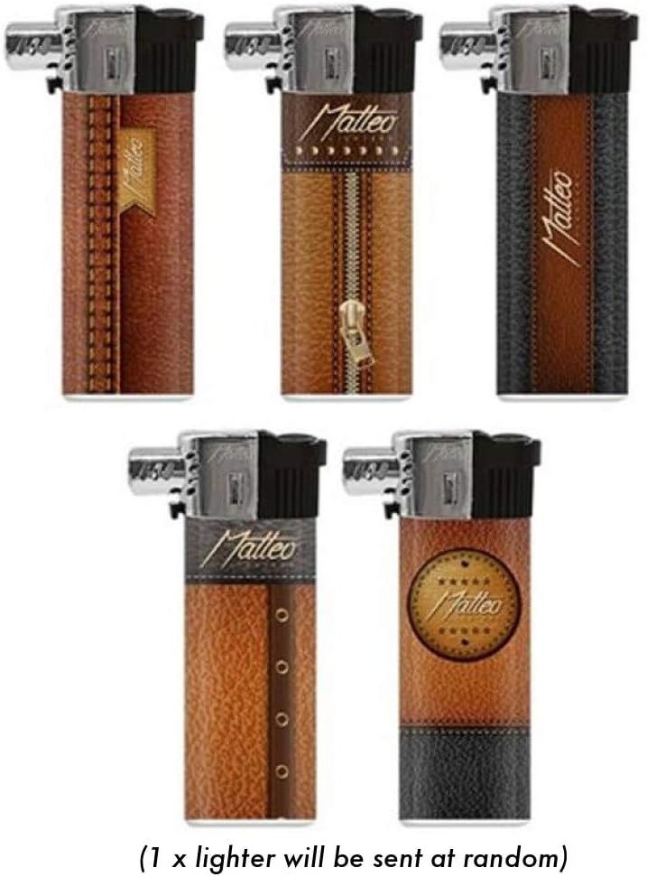 Phoenix-Matteo Pipe Gas Lighter Soft Side Flame Angled Adjustable