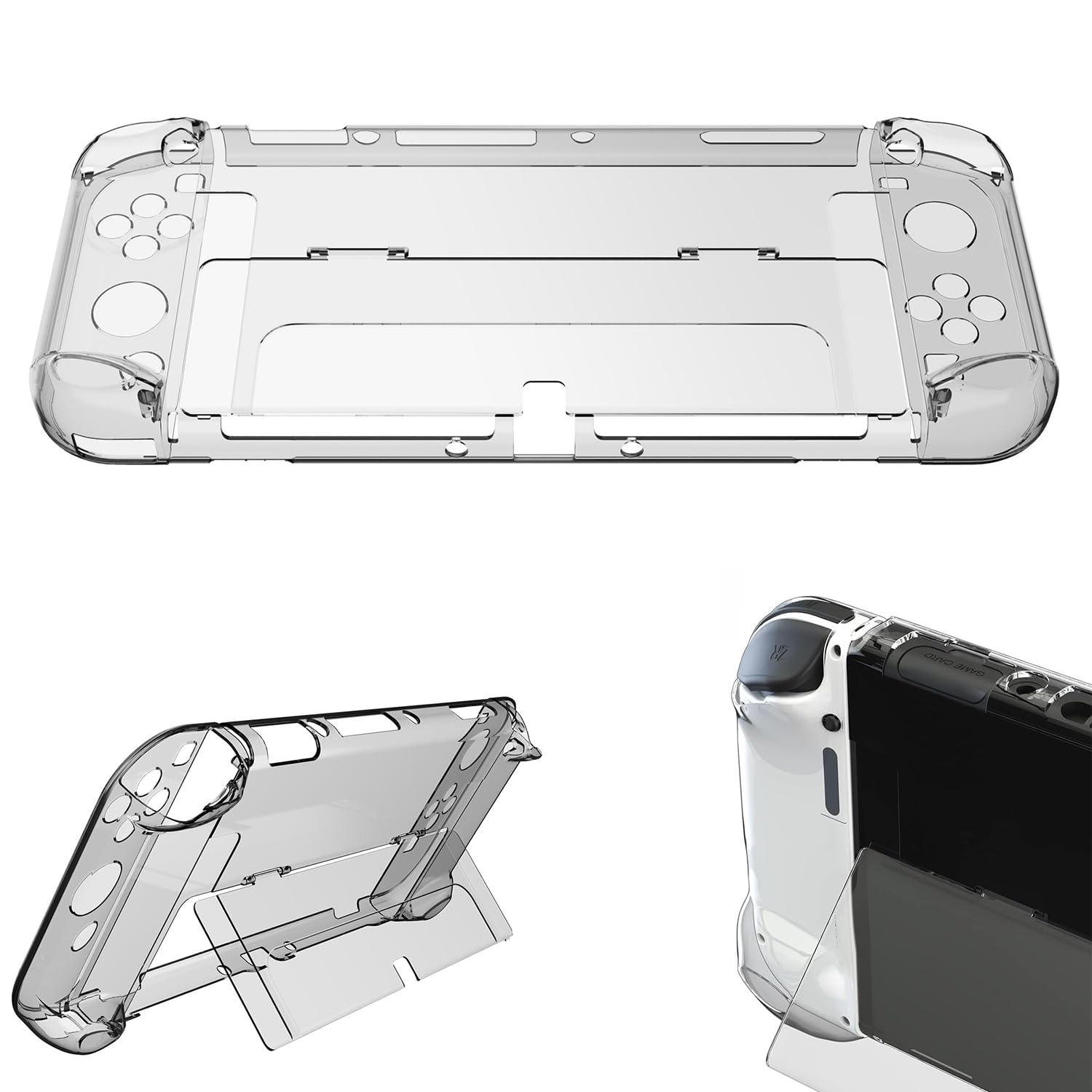 Hard Clear Case Protective Case Cover for Nintendo Switch OLED Model (Case for NS OLED)