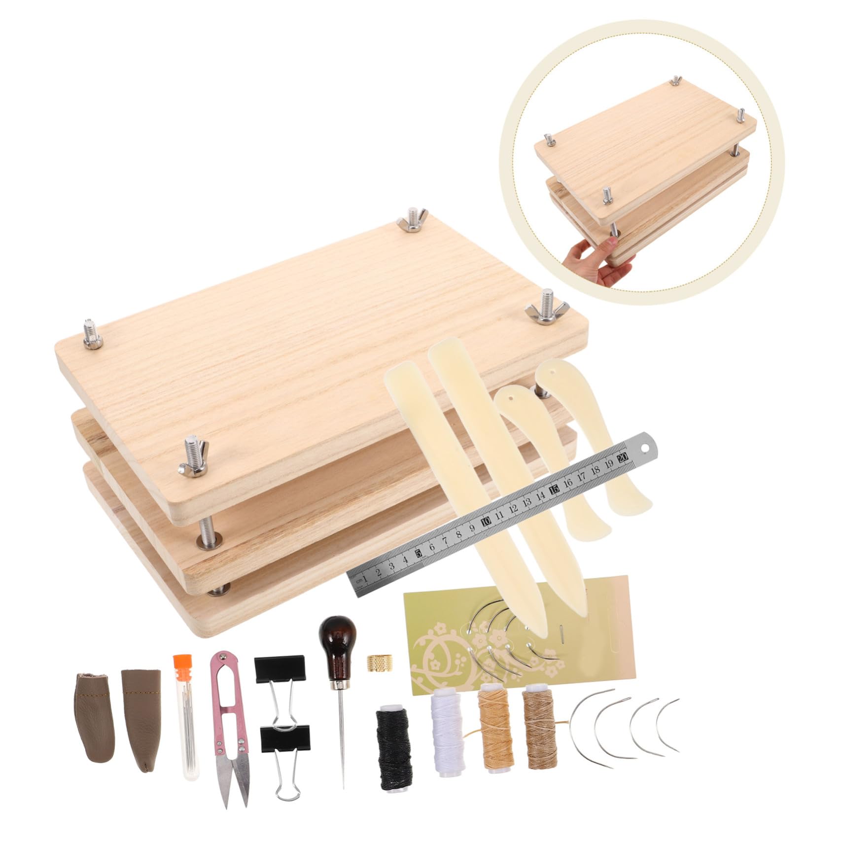 Juego de Prensas de Madera para Encuadernación, Principiantes
