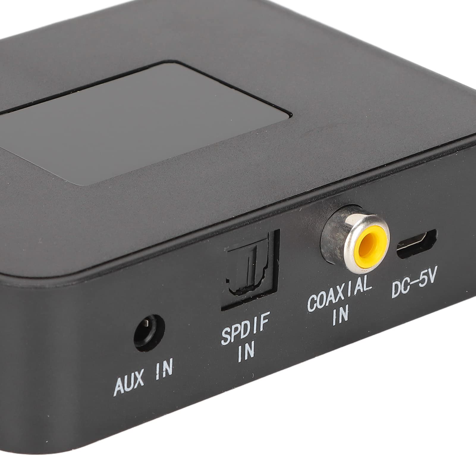 Transmisor Bluetooth con pantalla LCD Transmisor Bluetooth 5.0 Interfaz coaxial Óptica 3.5mm Adaptador de Audio Inalámbrico para TV, Computadora, Consola de Juego, Material ABS 90.8