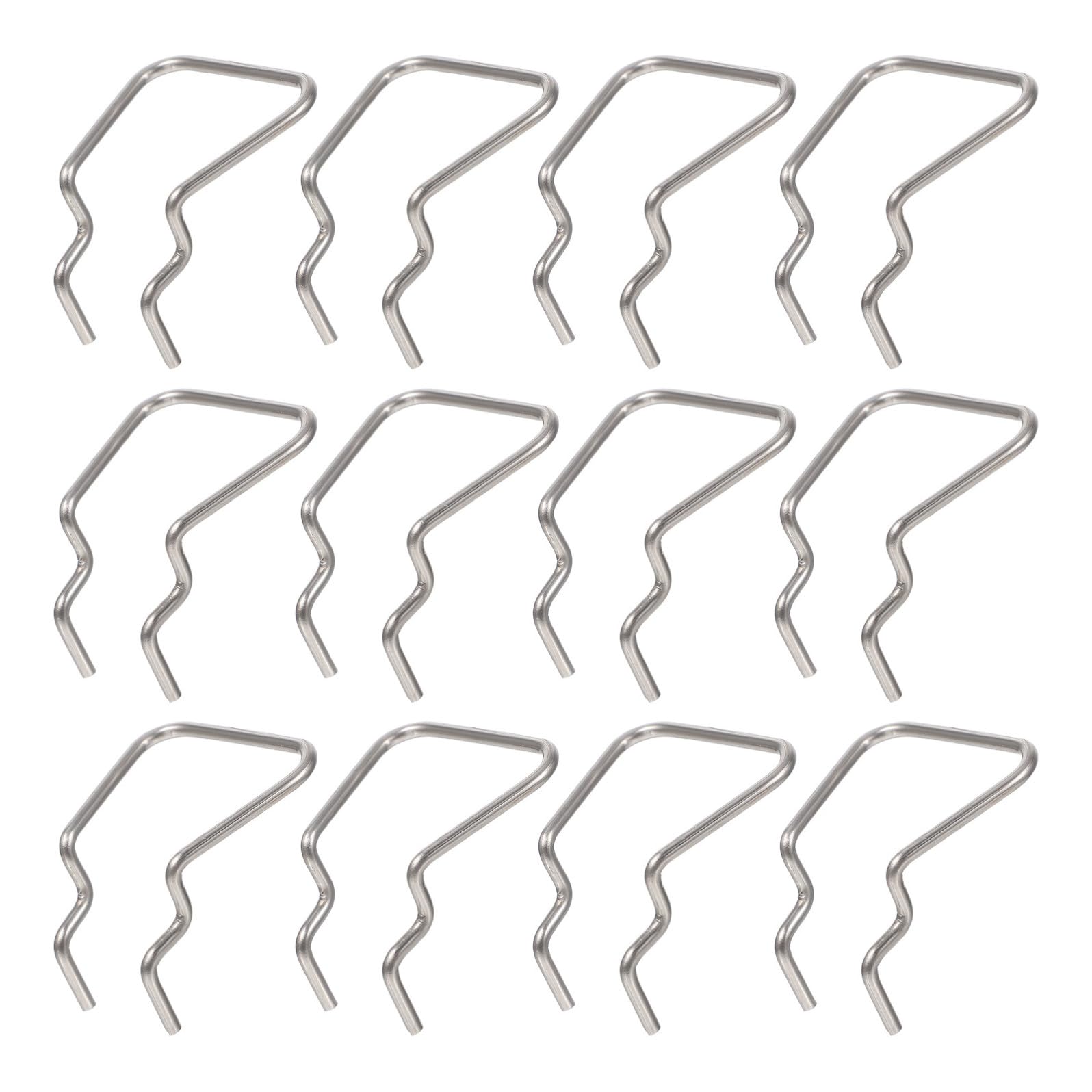 Ganci per Pannello Utensili 12 Pezzi in Acciaio Inox Argentati | Parete Porta Attrezzi e Banco, Installazione Semplice, per Utensili e Attrezzature Sportive, Set da Dodici