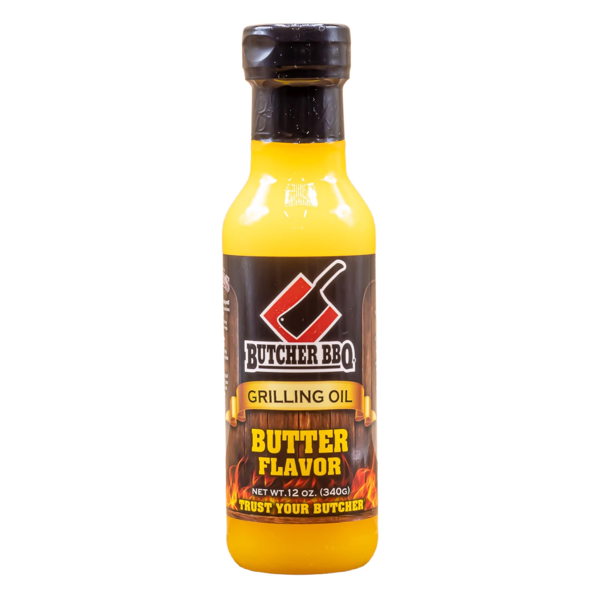 Butcher BBQ Grilling Oil Butter | 12 Oz | World Championship Winning Formula | Turkey Injector Marinade Flavors | Cooking Oil Grilling Accessories | Smoking Meat Accessories | BBQ Accessories