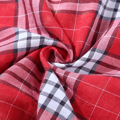 Image of Bienzoe Western Plaid Girls Shirt: Sleeveless Button Down