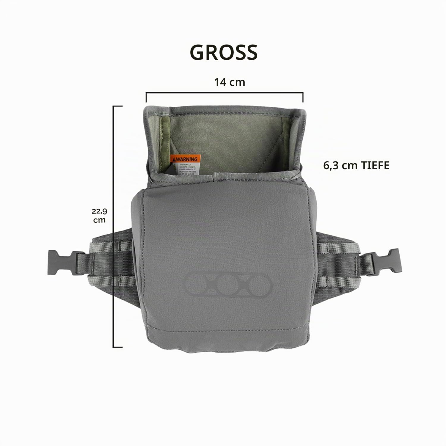 Eberlestock Recon Modular Bino Pack – Fortschrittliches Fernglas-Gurtsystem mit anpassbaren Aufsätzen, Militärgrün, Größe L