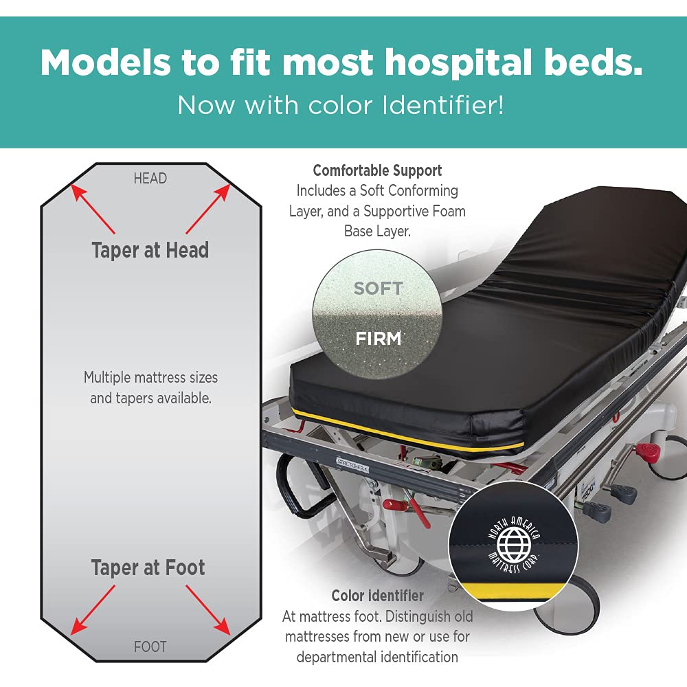 North American Mattress Stretcher Pad, Hill-ROM TranStar Standard or Ultra Comfort (Models 8000 & 8000-UC)