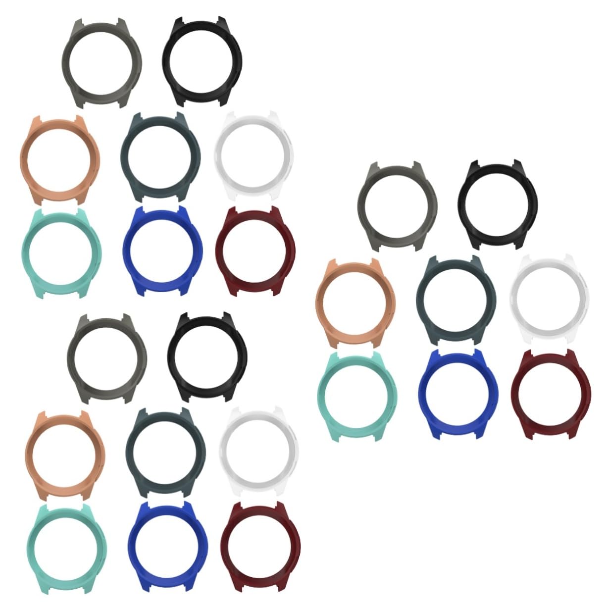 HEMOTON 24stücke Handgelenk Uhr Schutzcover Für Smartwatch Stoßfestes Transparentes Gehäuse Für Watch Frontier Kratzfest Einfach Zu Bedienen Farben