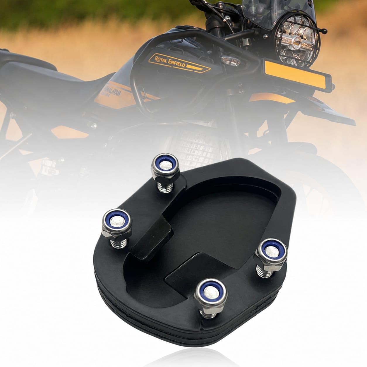 Milachin Stainless Steel Side Stand Extender | Side Stand Pad for RE Himalayan 450-picture-26