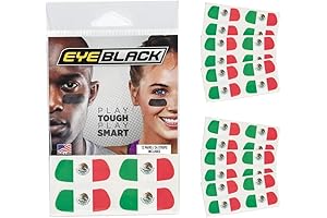 Show Your Pride on the Field: EyeBlack Mexico World Flag Under Eye...