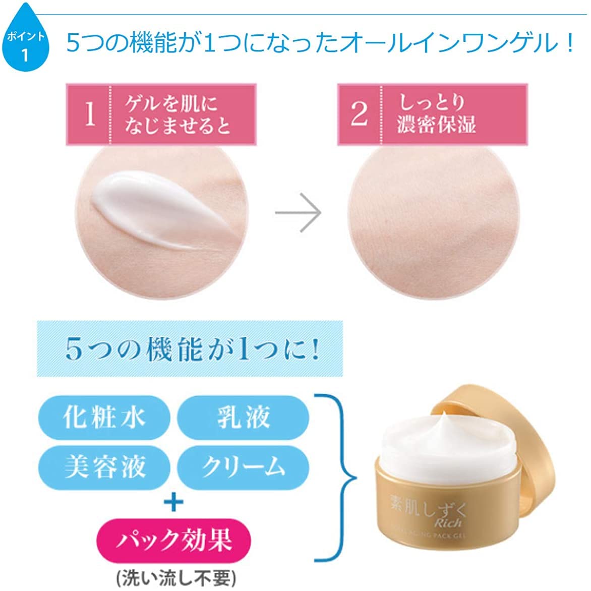 Amazon | 素肌しずくゲル Sa 200g 【 医薬部外品 】 化粧水 美容液