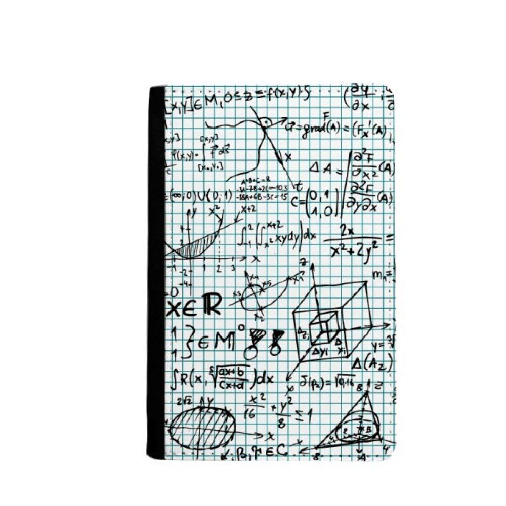 Étui portefeuille voyage passeport mathématiques multicolore 3.7x5.8 - 4