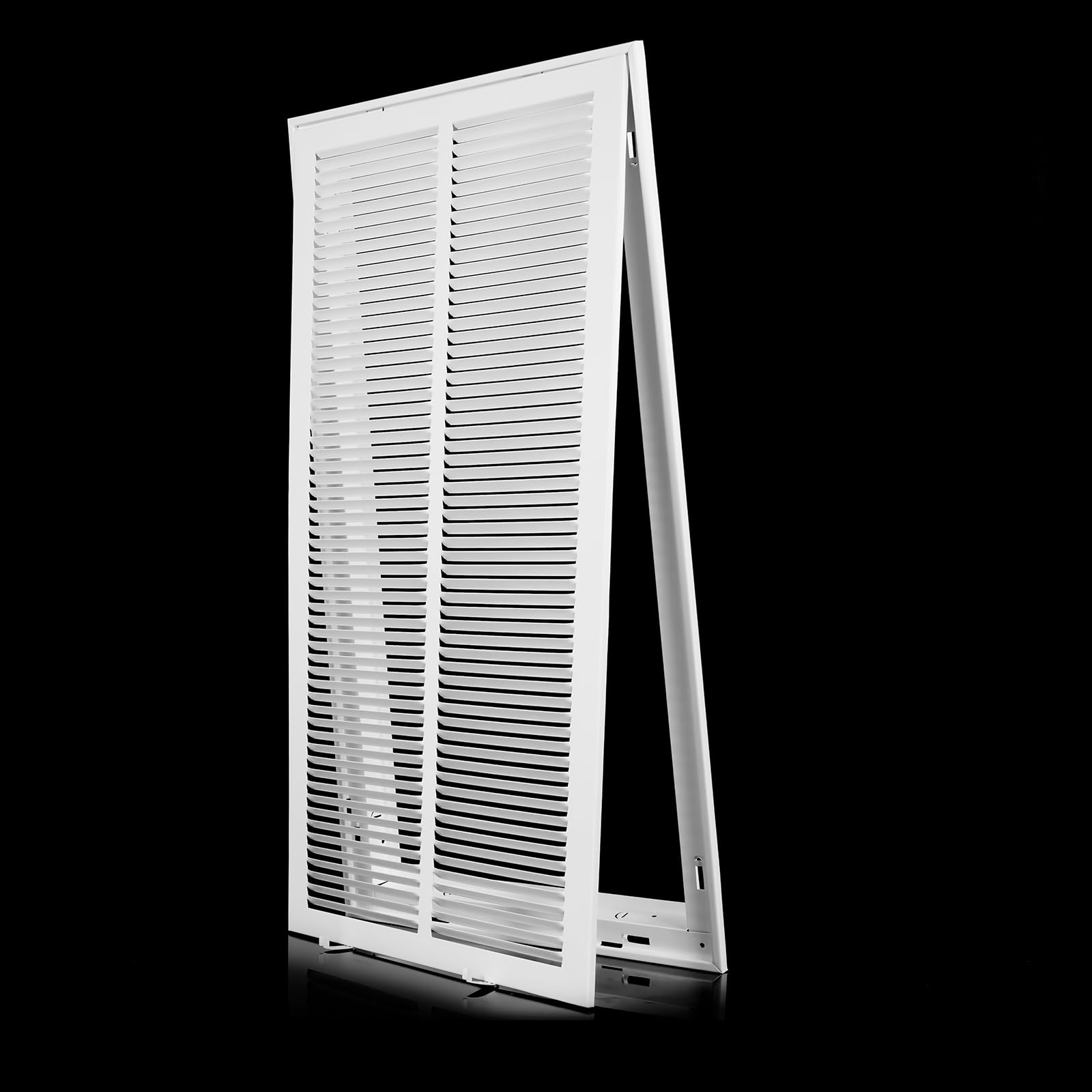 View 1 of 14x30 Return Air Grille [Duct Opening Size],Return Air Vent Cover for Wall Or Ceiling,Steel Return Air Filter Grilles Removable Face/Door for 1 Inch Filters(14"W x 30"H [Duct Opening])