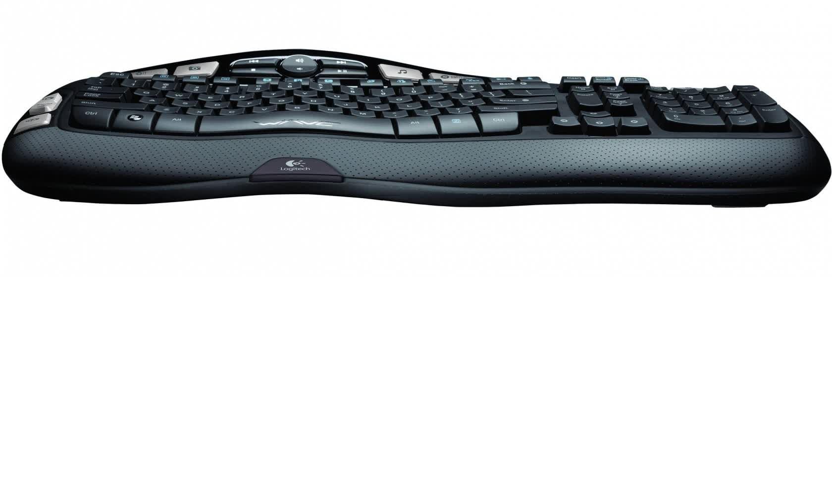 Amazon.com: Logitech Wireless Ergonomic Wave Keyboard K350 with