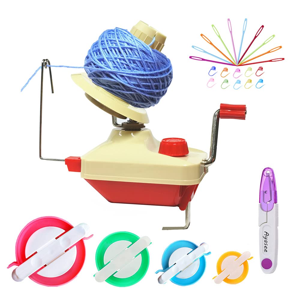 Buy Yarn Ball Winder, Hands Operated Swift Yarn Fiber String Ball Wool