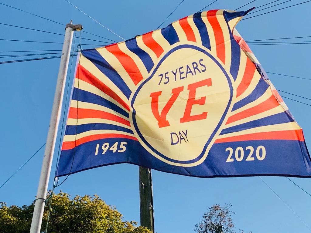 VE Day Flag (A) 75 Years 75th Anniversary 5ft x 3ft (DESIGN A ...