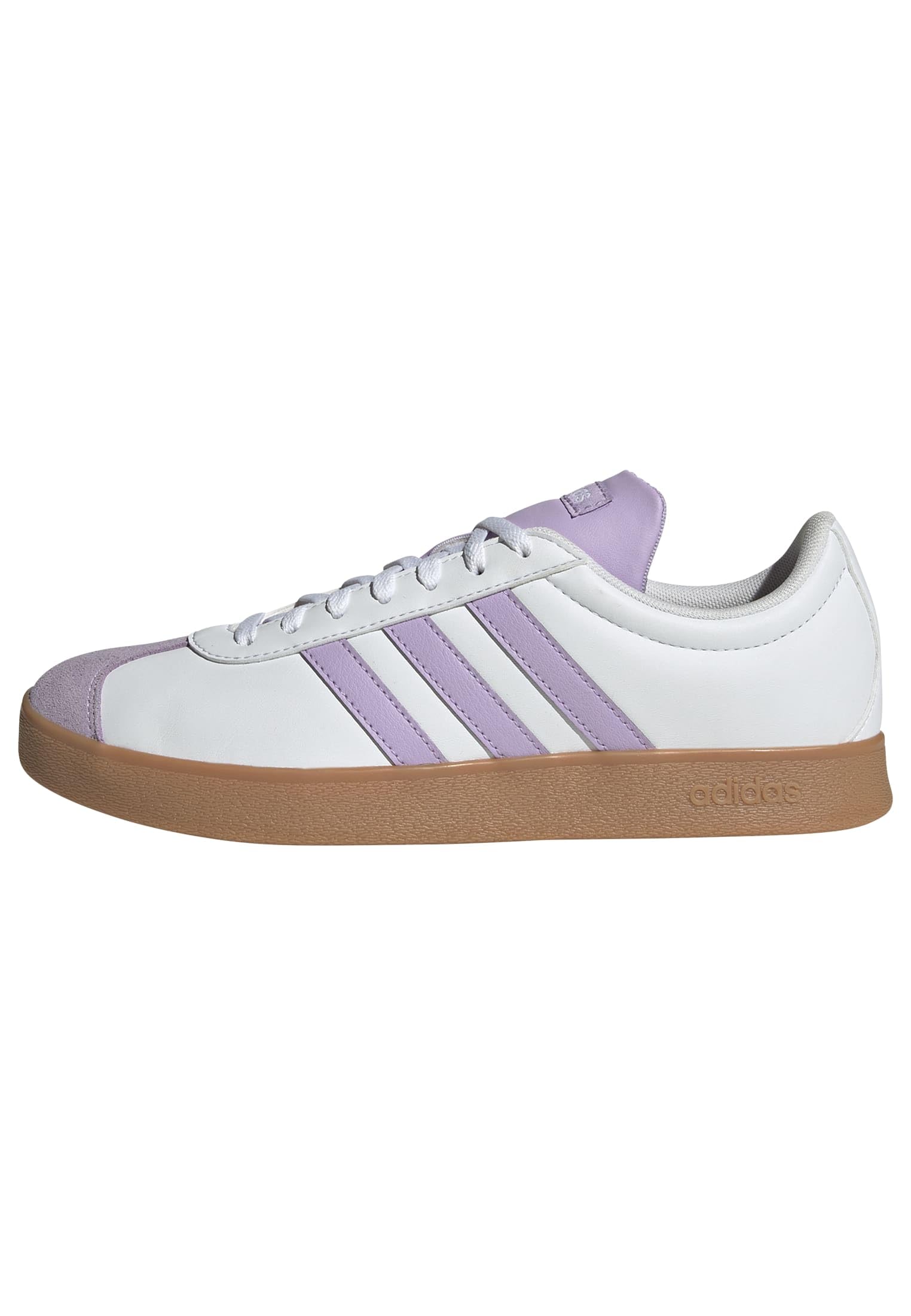 adidas Damen Vl Court Base Shoes, FTWR White/Powder Plum/Gum10, 44 EU