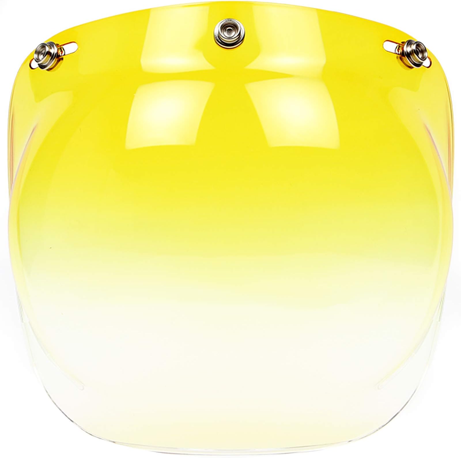 Bubble Shield Visor for 3-Snap Helmets Retro (Yellow Gradient)