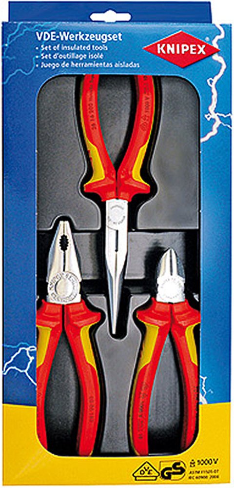 Knipex Elektro Pack - Set di pinze certificate VDE 3 pezzi